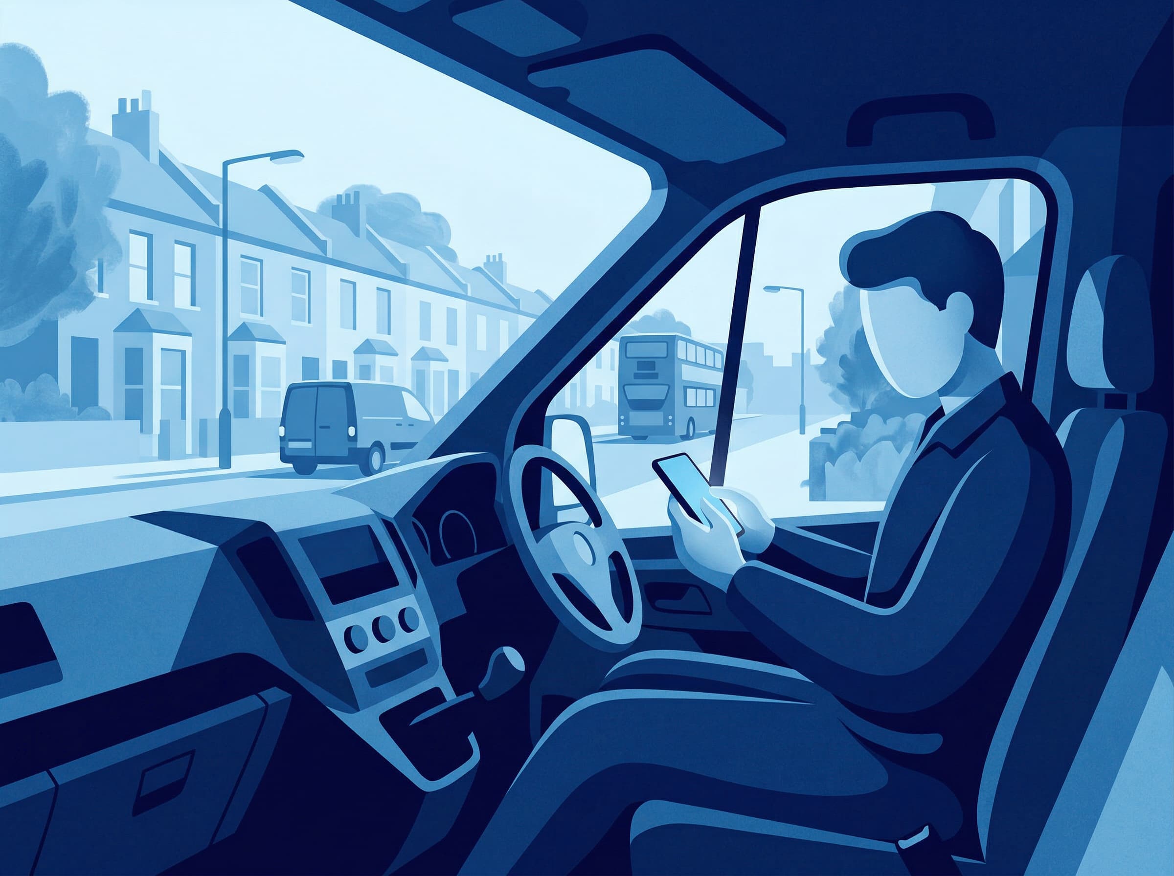 Electrician checking for new jobs